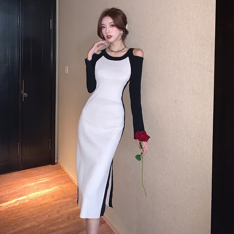 YUQI Elegant Long Sleeve Dress