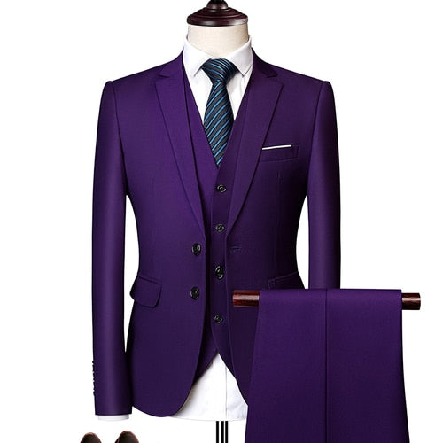 Three-Piece Slim Fit Suit