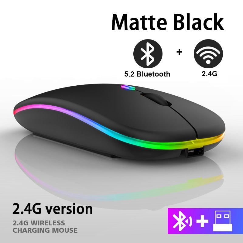 2.4G Metal Grey Wireless Mouse