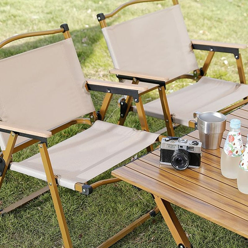 2 Piece Black Folding Chair Set