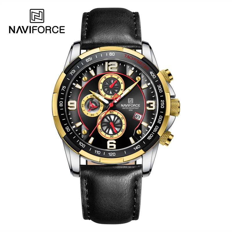 NAVIFORCE Waterproof Leather Watch
