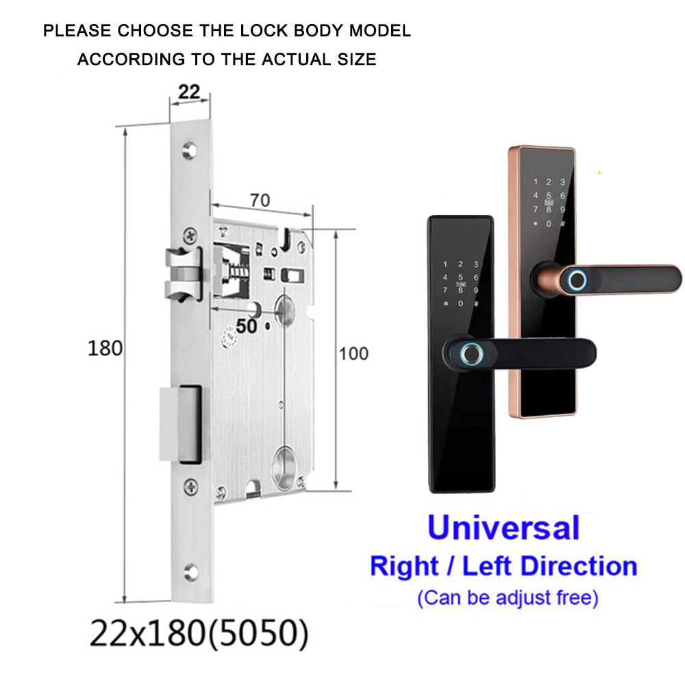 AISUO Bluetooth Fingerprint Smart Door Lock