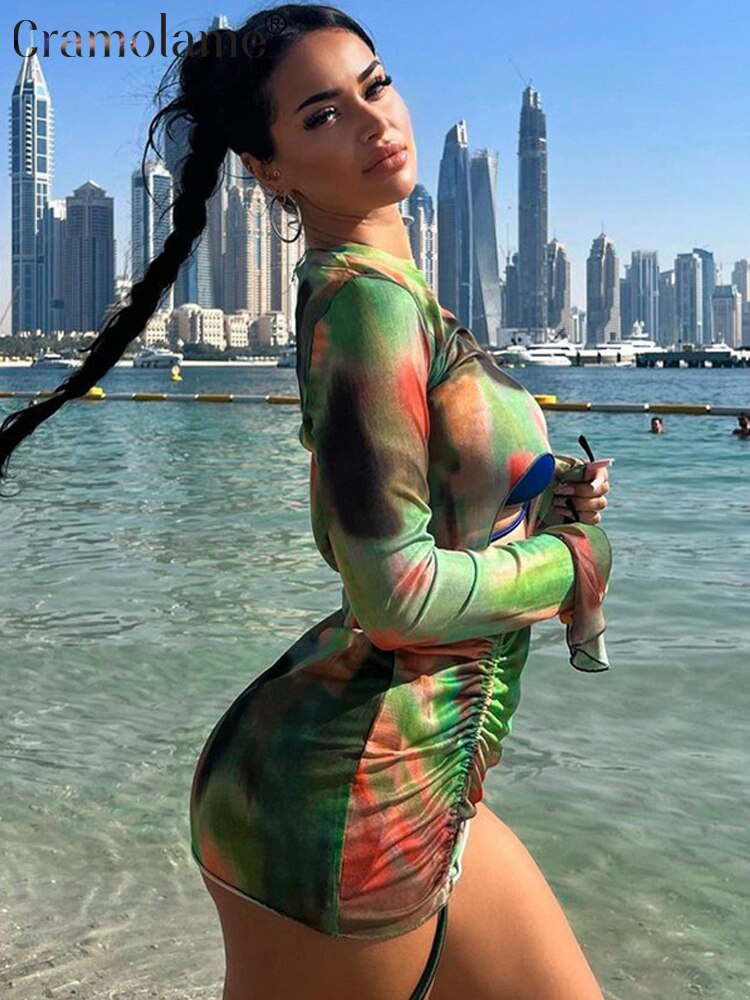 Sexy Hollow Out Mini Dress