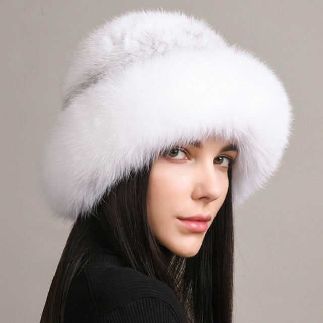Knitted Mink Fur Hat