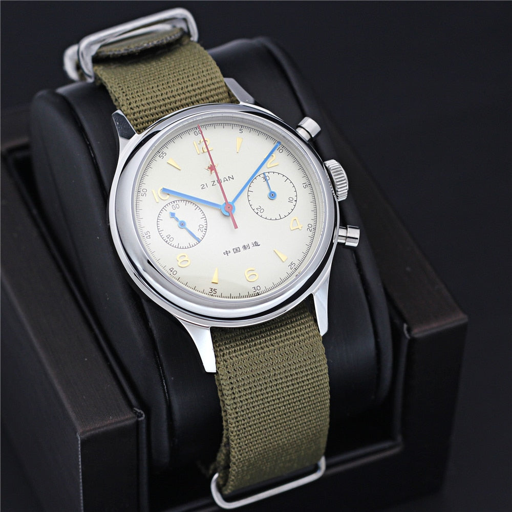 RED STAR 38mm Men's Chronograph Watch