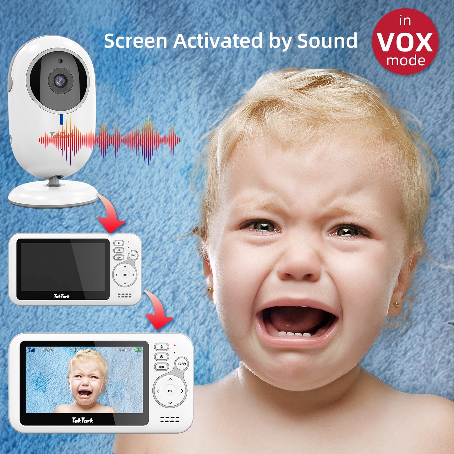 4.3 Inch Video Baby Monitor
