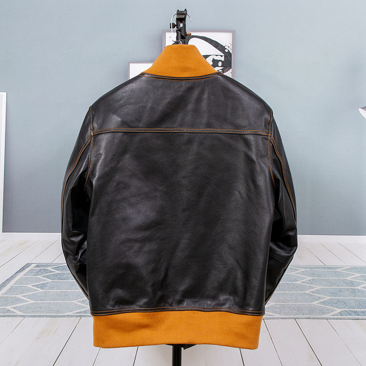 Cowhide Bomber Jacket