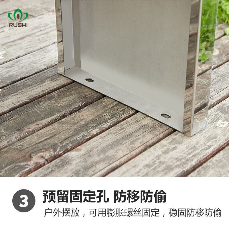 Stainless Steel Patio Bench