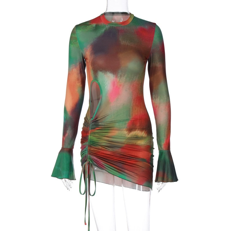 Sexy Hollow Out Mini Dress