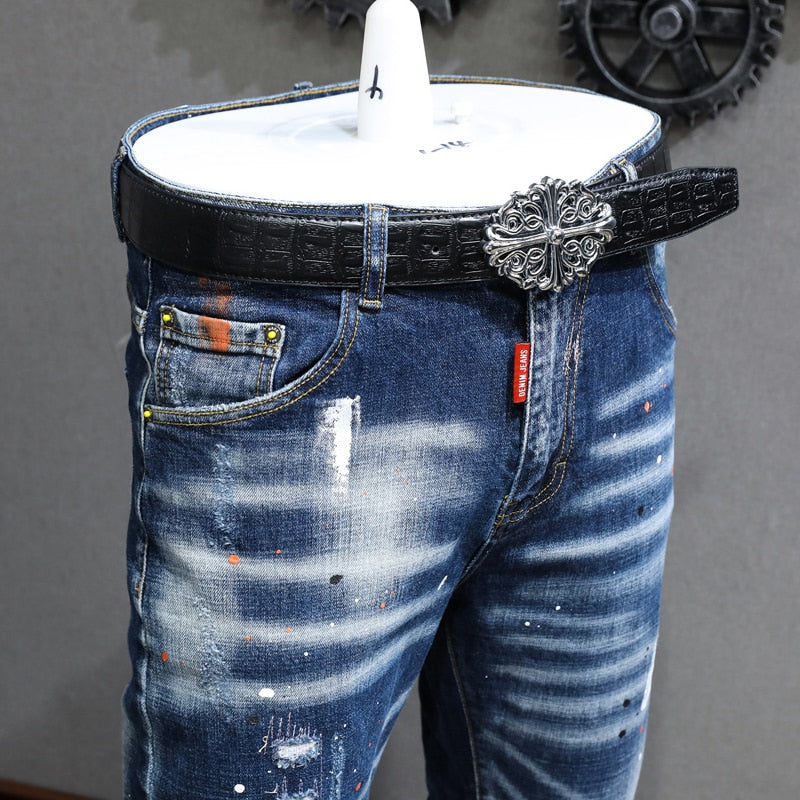 Distressed Fashion Jeans