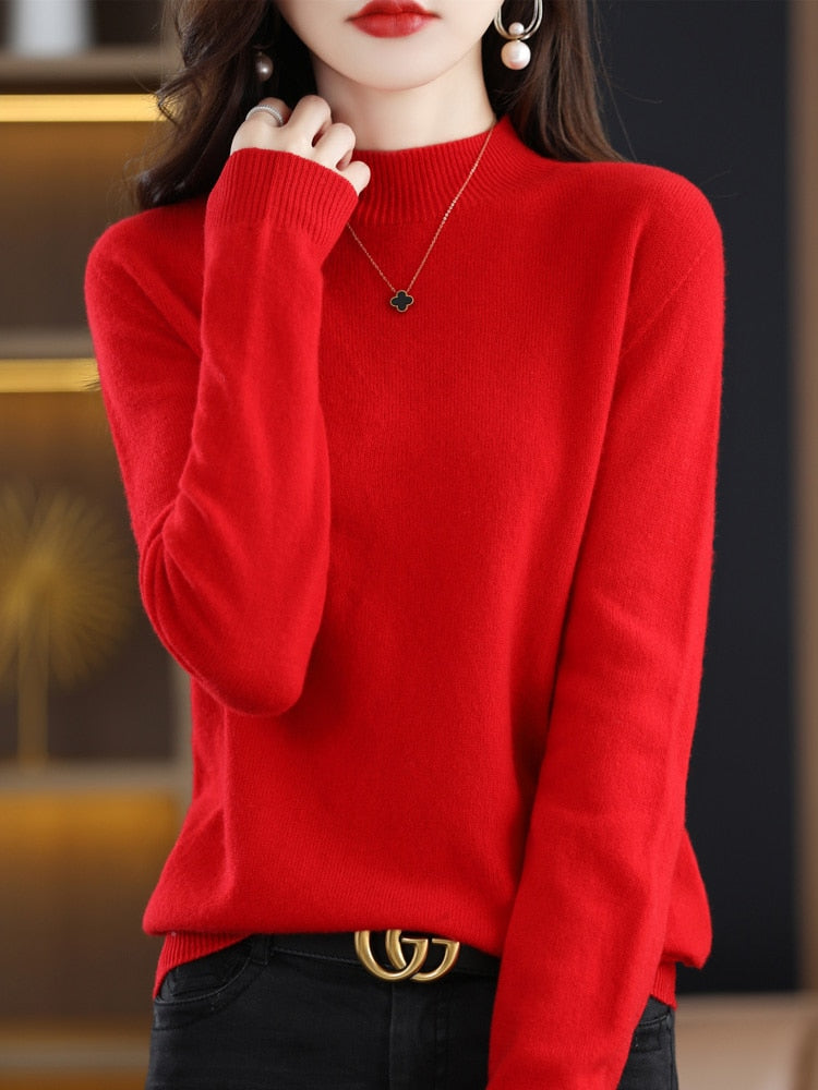 100% Merino Wool Knitted Sweater