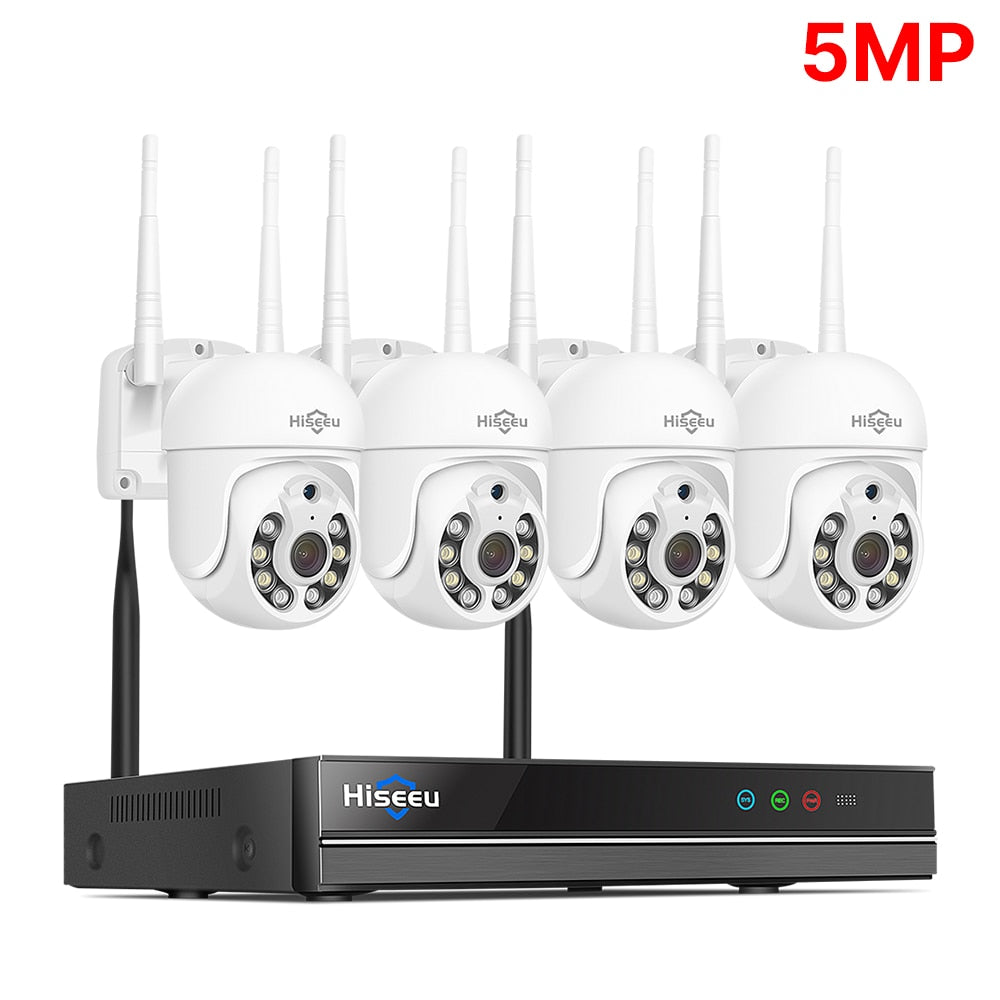 Hiseeu 5MP WiFi CCTV Camera Kit