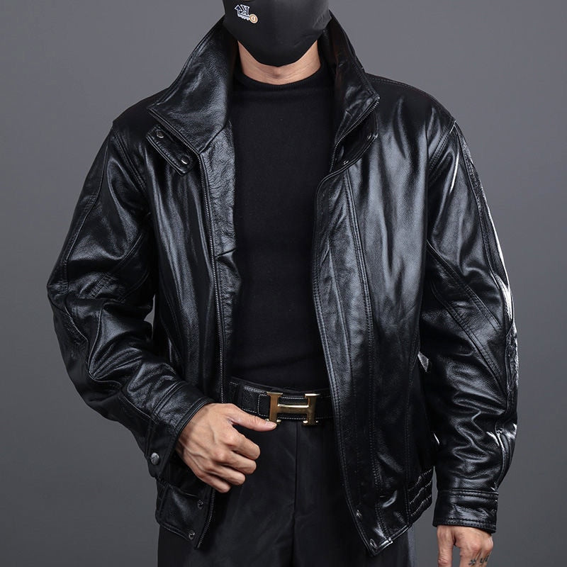 Leather Bomber Jacket