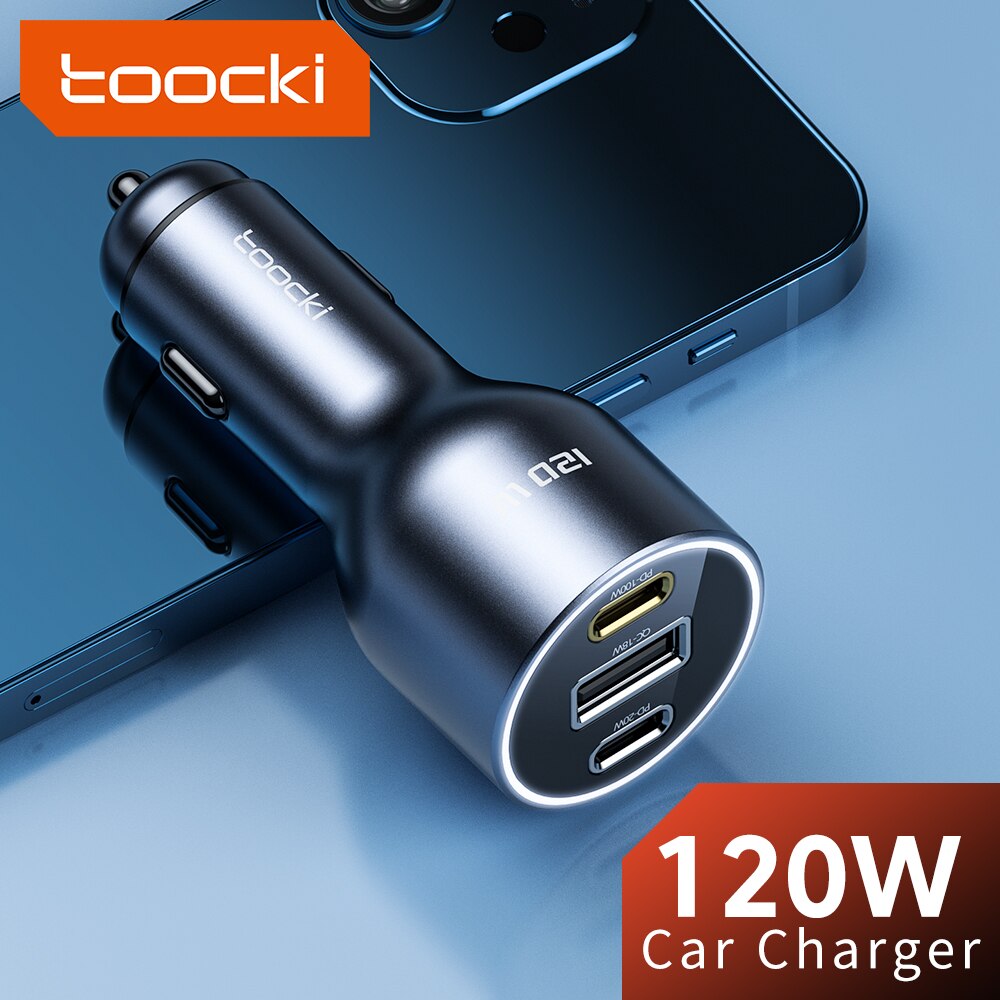 Toocki 120W Type C Car Charger