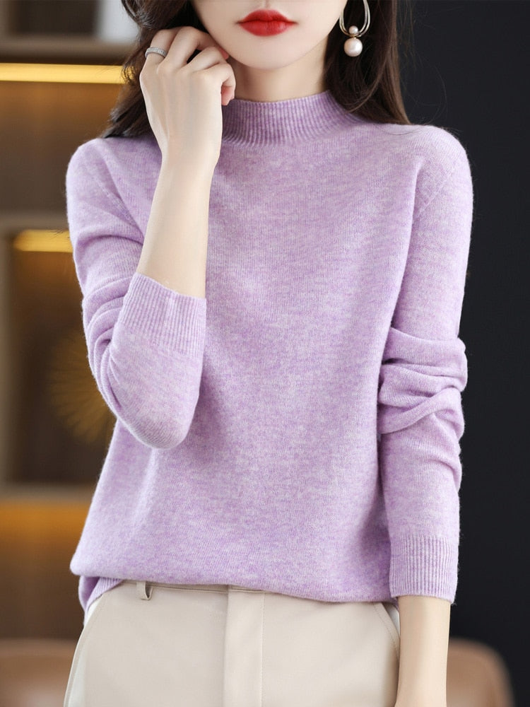 100% Merino Wool Knitted Sweater