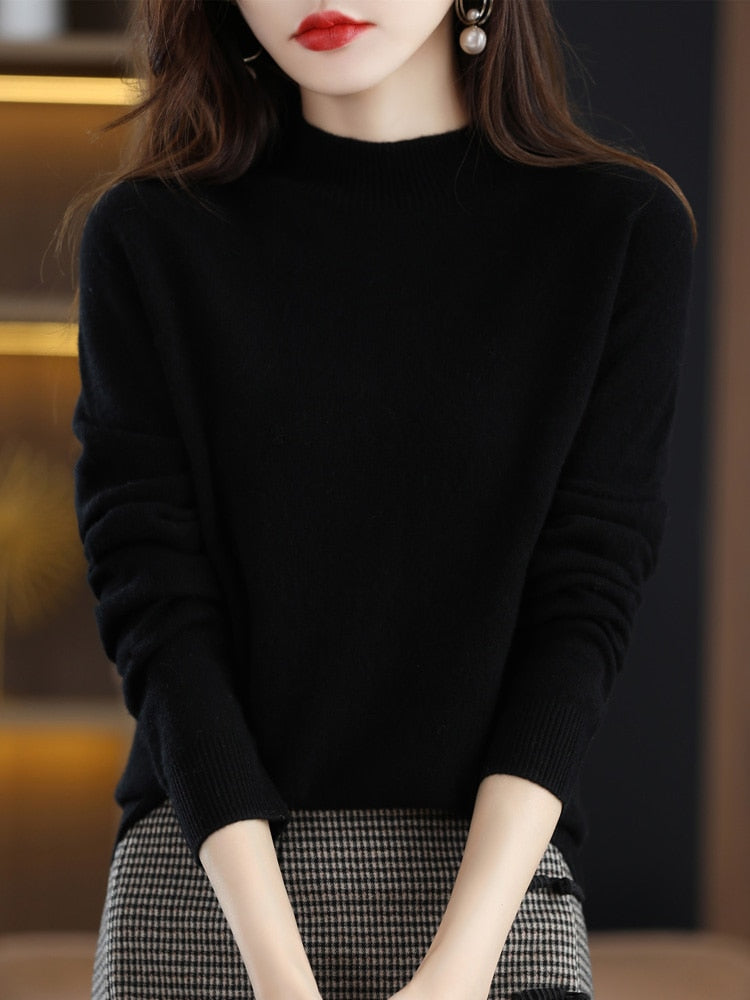 100% Merino Wool Knitted Sweater