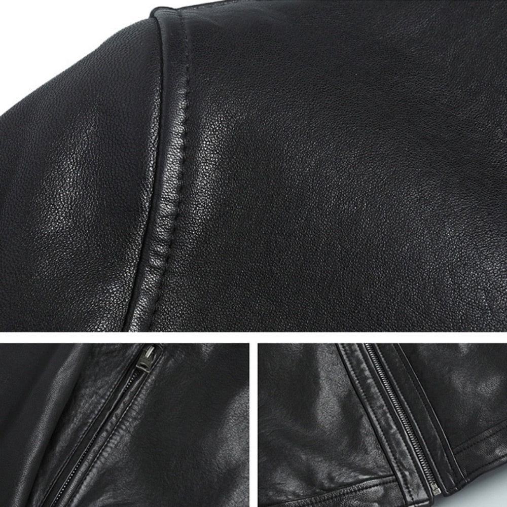 Faux Leather Slim Jacket