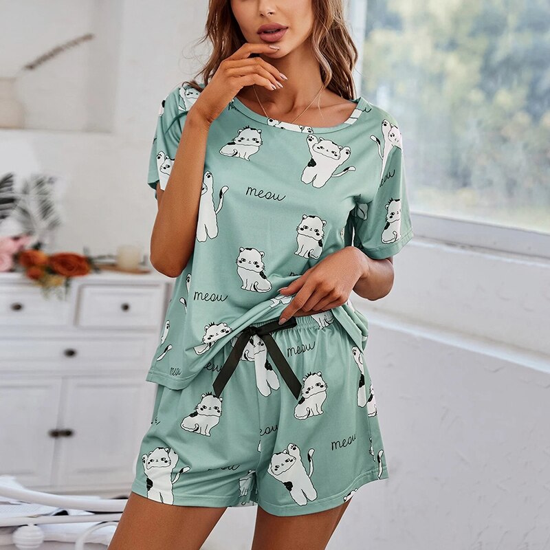 Satin Cami and Shorts Set