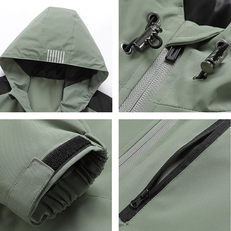 Spring Windproof Hooded Jacket