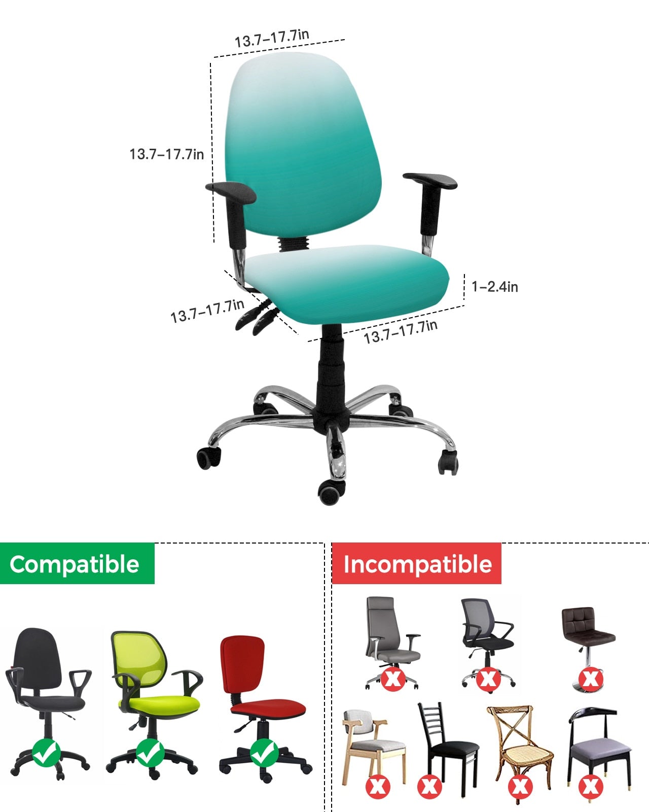Turquoise Elastic Armchair
