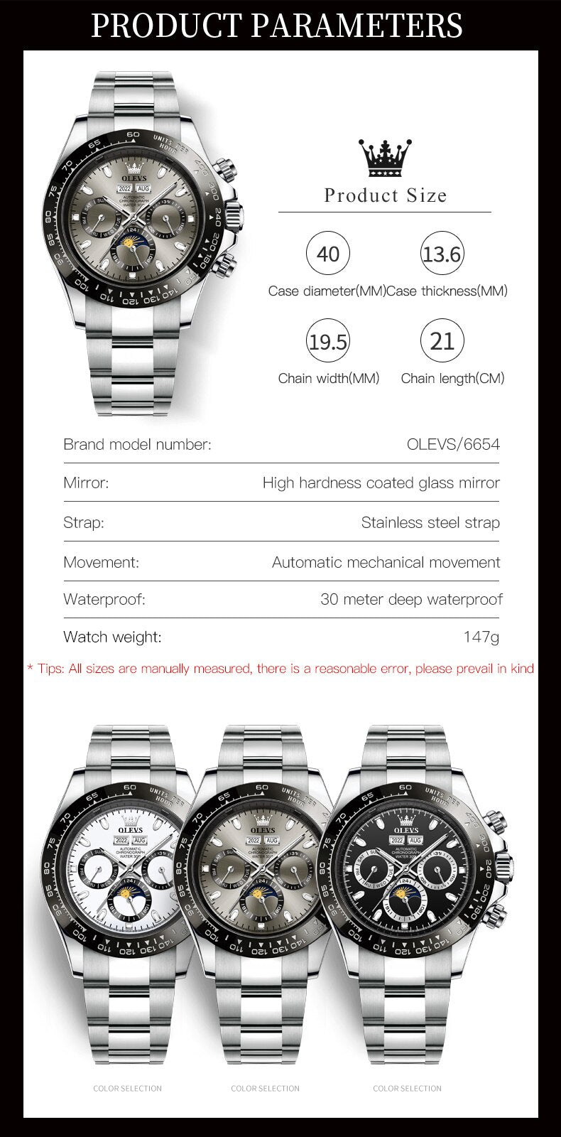 OLEVS Automatic Watch