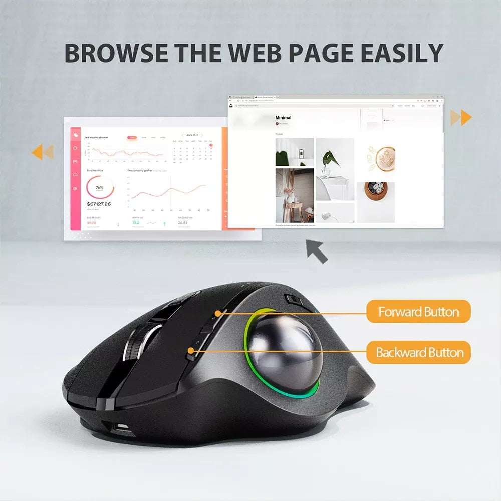 ProtoArc Wireless Trackball Mouse