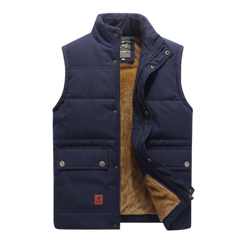 Hooded Black Parka and Vest