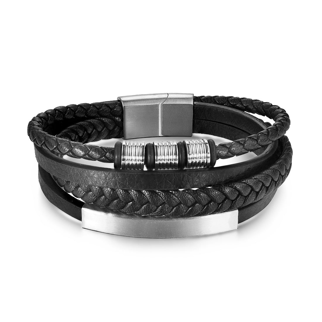 Punk Rock Steel Bead Bracelet