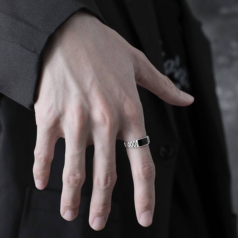 Crystal Black Ring