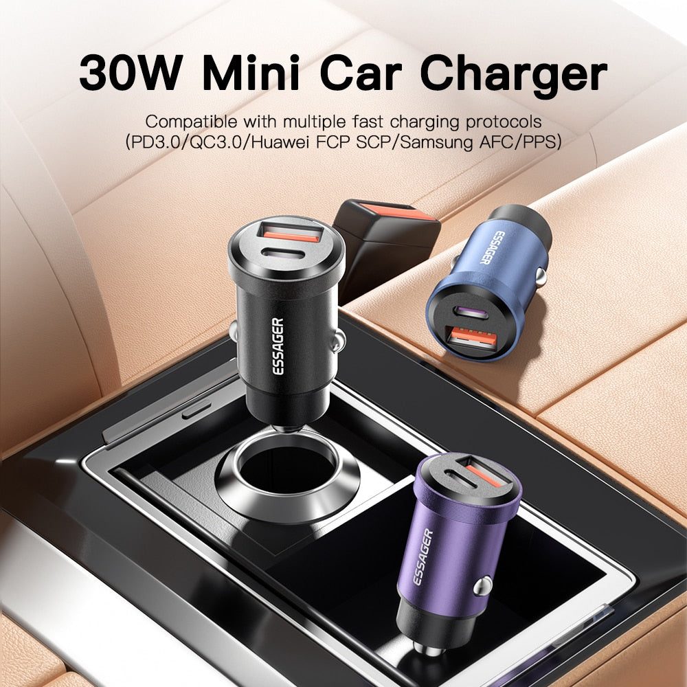 Essager 30W USB Car Charger