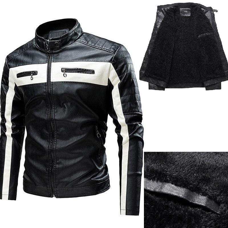 Faux Leather Biker Jacket