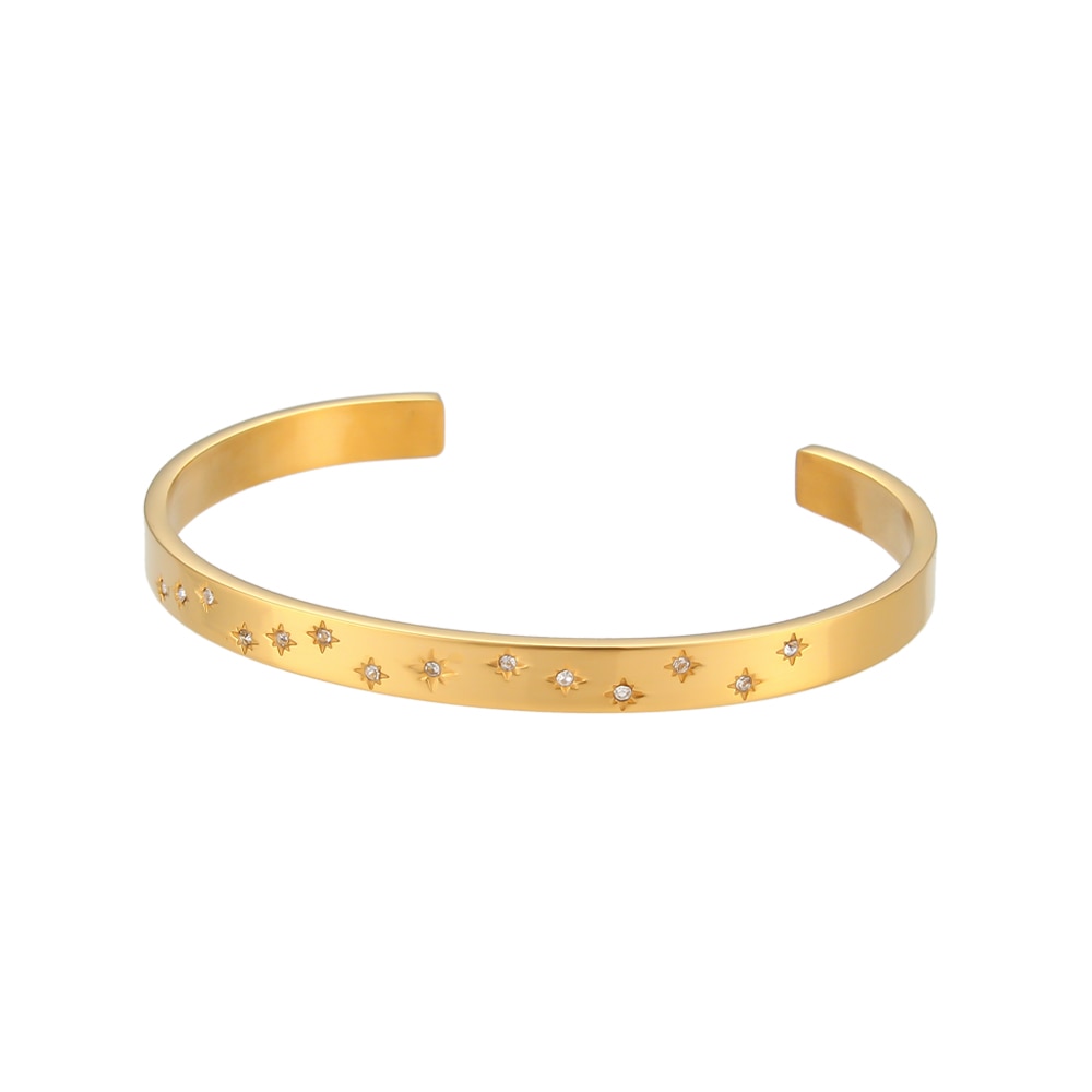 18K Gold Plated Waterproof Bangles