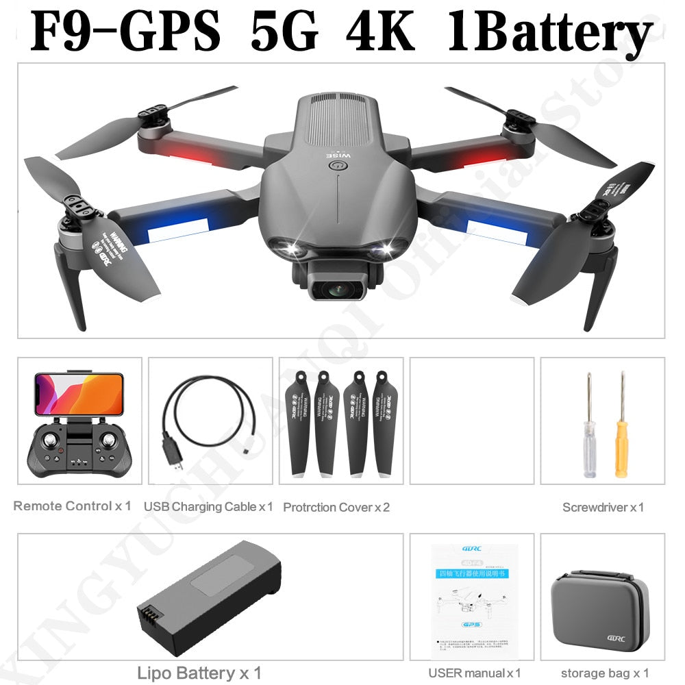 4DRC NEW F9 GPS Drone
