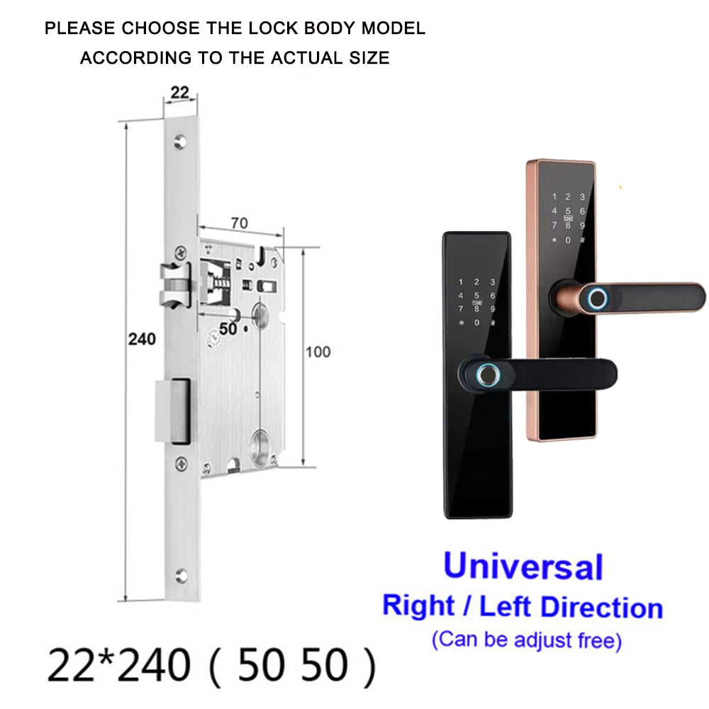 AISUO Bluetooth Fingerprint Smart Door Lock