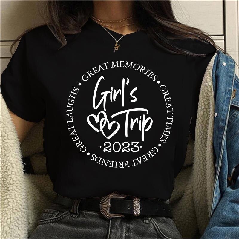 Summer Casual Girls Trip Tee