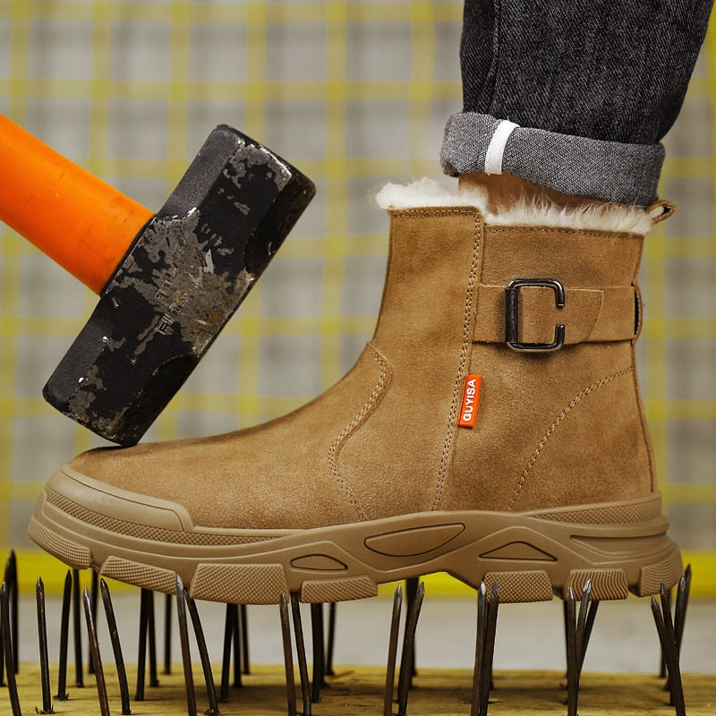 Plush Winter Work Boots