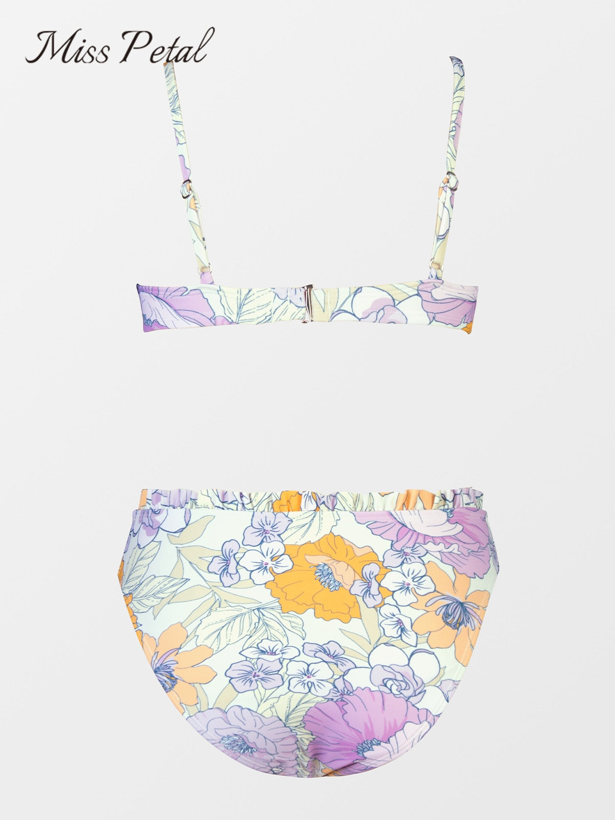 Tropical Print Bikini Set