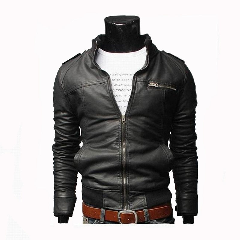 Leather Zipper Jacket