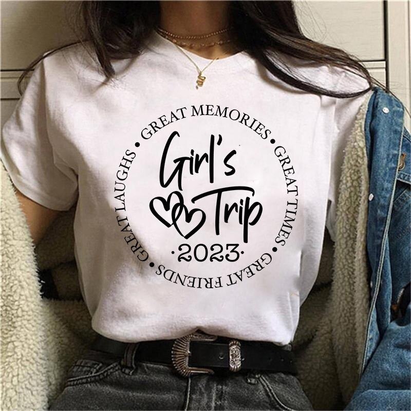 Summer Casual Girls Trip Tee