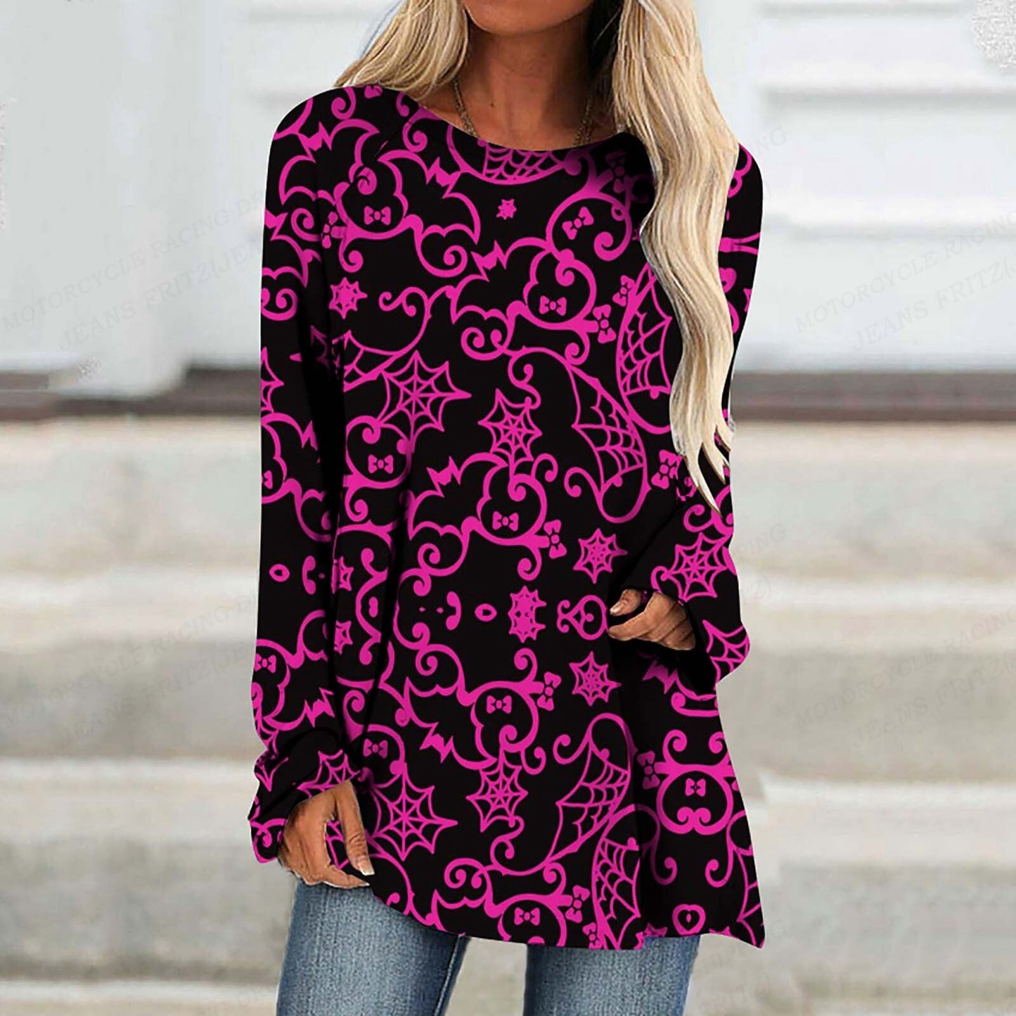 Long Flow Halloween Shirt