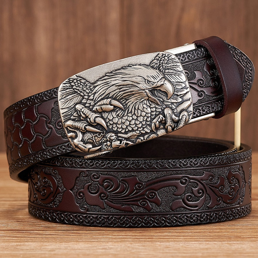 3.5CM Eagle Leather Belt