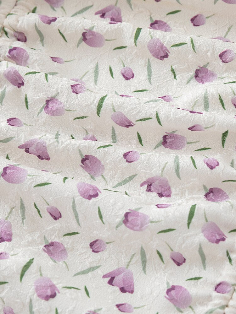 DUSHU Floral Summer Dress