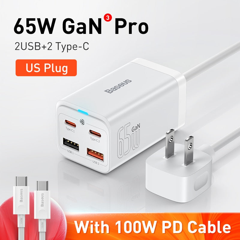 Baseus 100W 65W GaN Charger