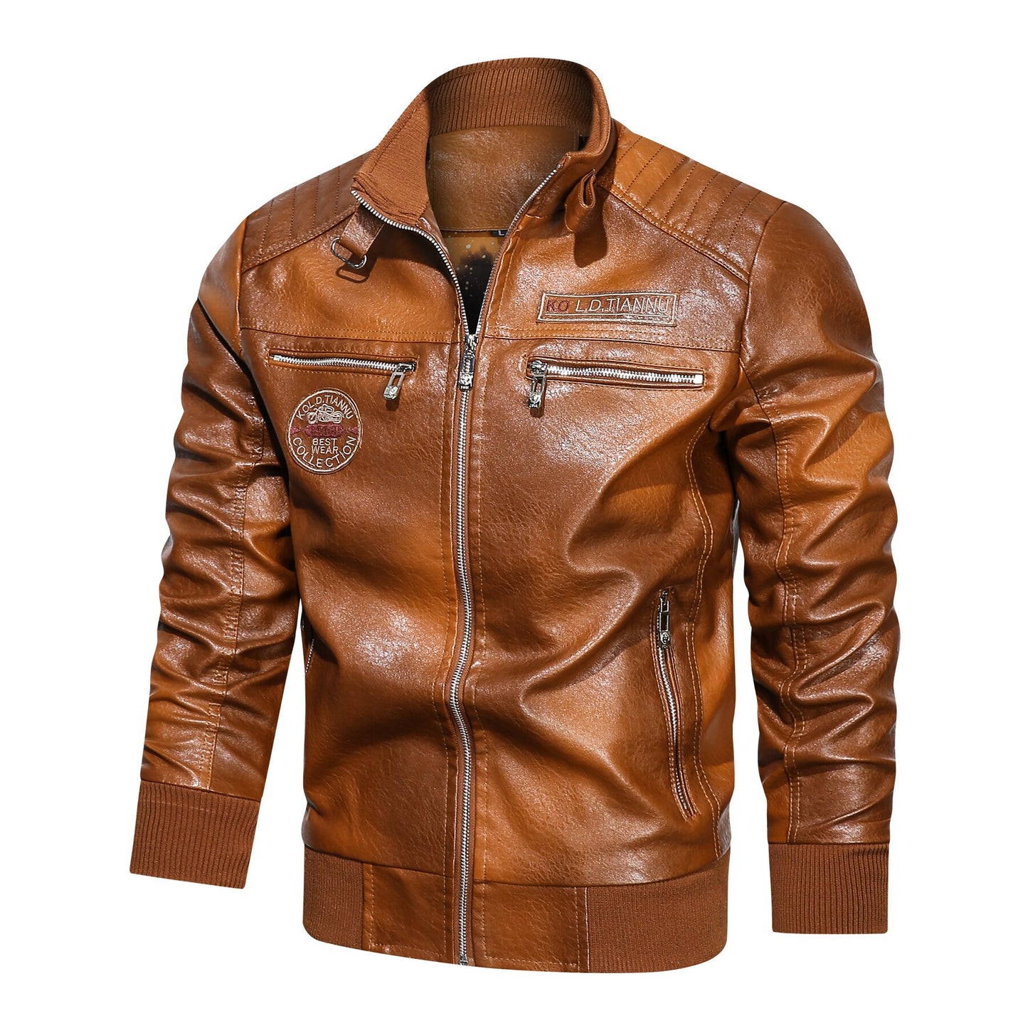 Faux Leather Moto Jacket