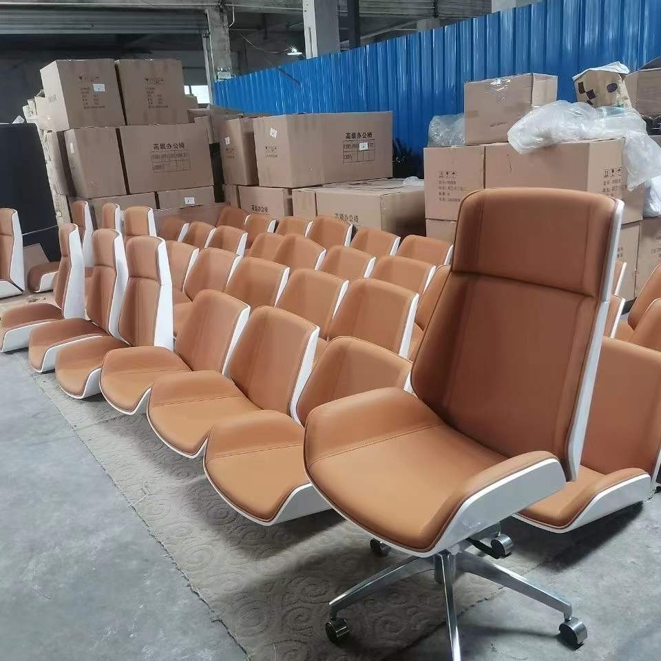 High-Back Plywood Swivel Chair