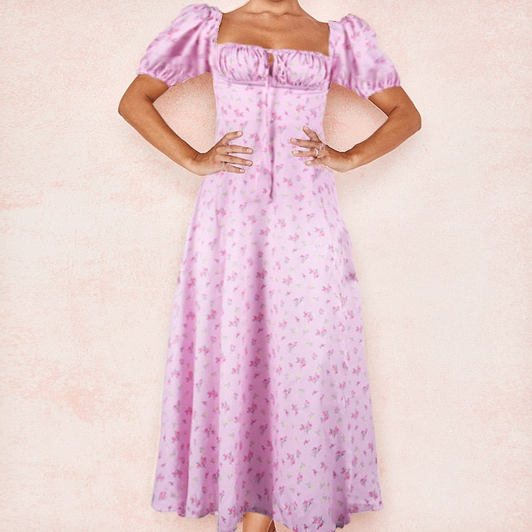 Enchanting Floral A-Line Dress