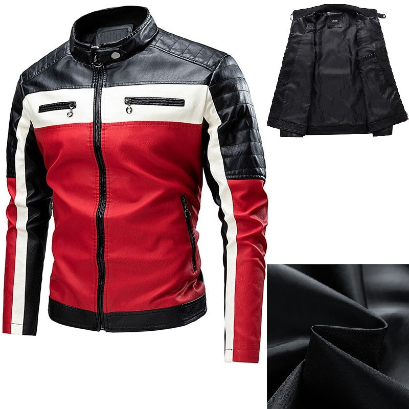 Faux Leather Biker Jacket