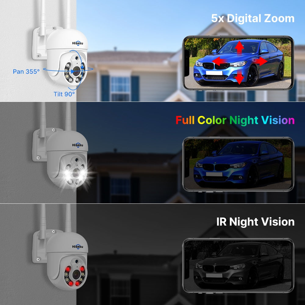 Hiseeu 5MP WiFi CCTV Camera Kit