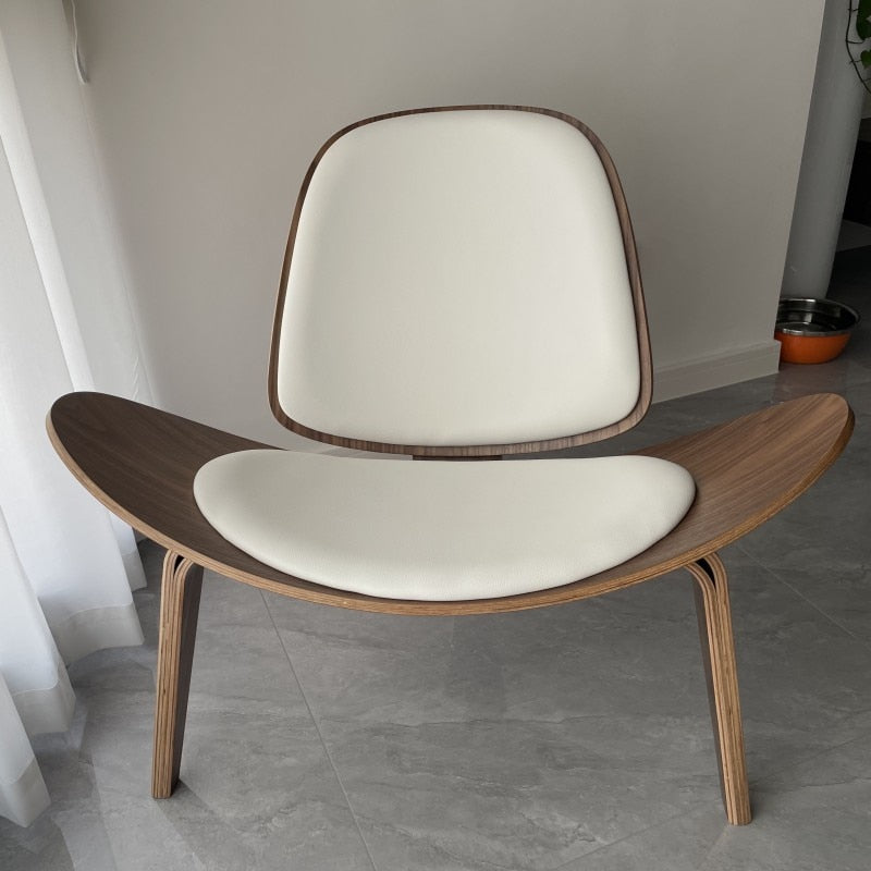 Hans Wegner Style Three-Legged Shell Chair