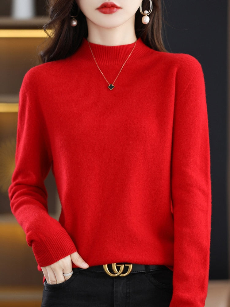 100% Merino Wool Knitted Sweater